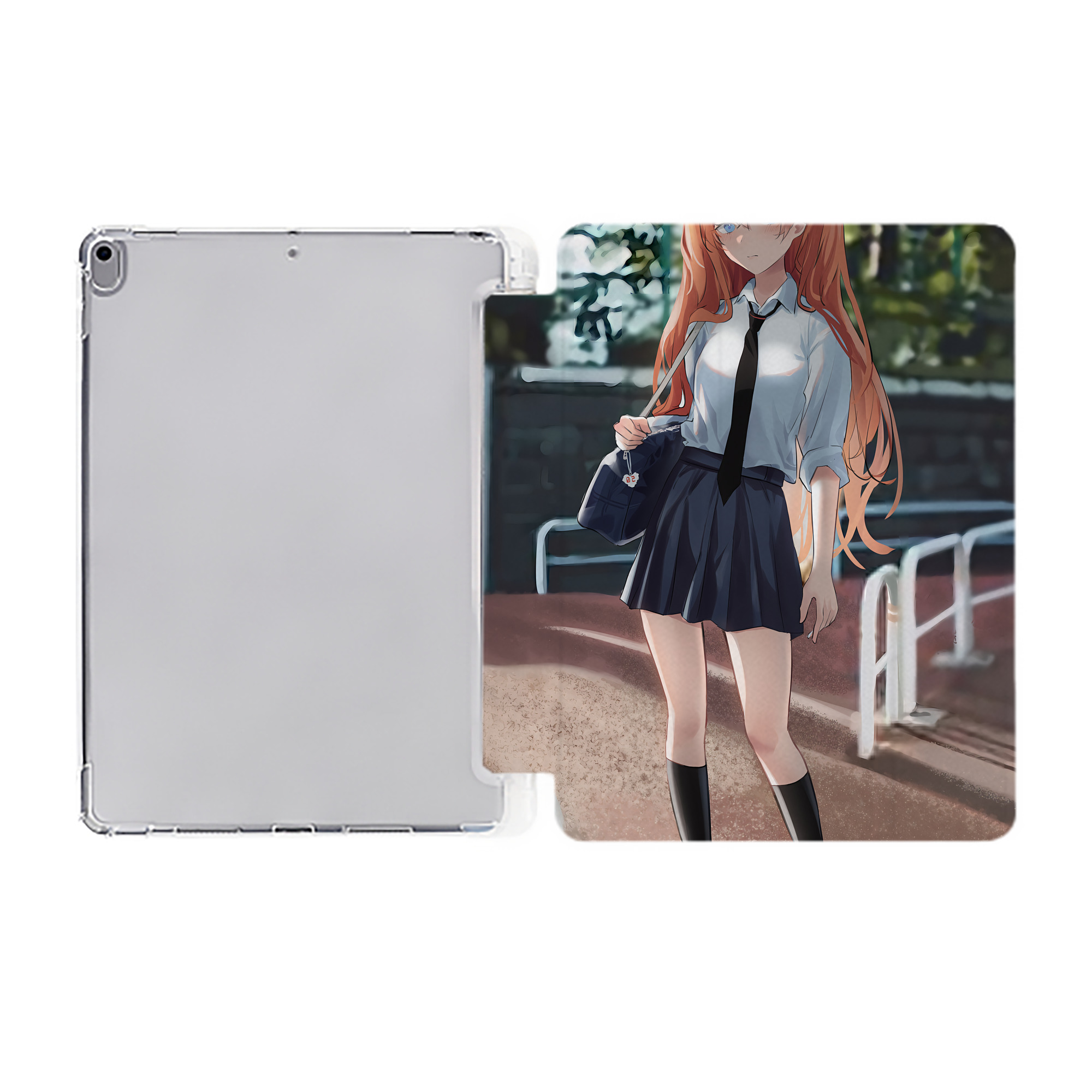 （画像用） EVA 新世紀エヴァンゲリオン IPad ケース ペン収納付き 三つ折りスタンド PUレザー×シリコン 対応機種9.5/10.5/10.9インチ